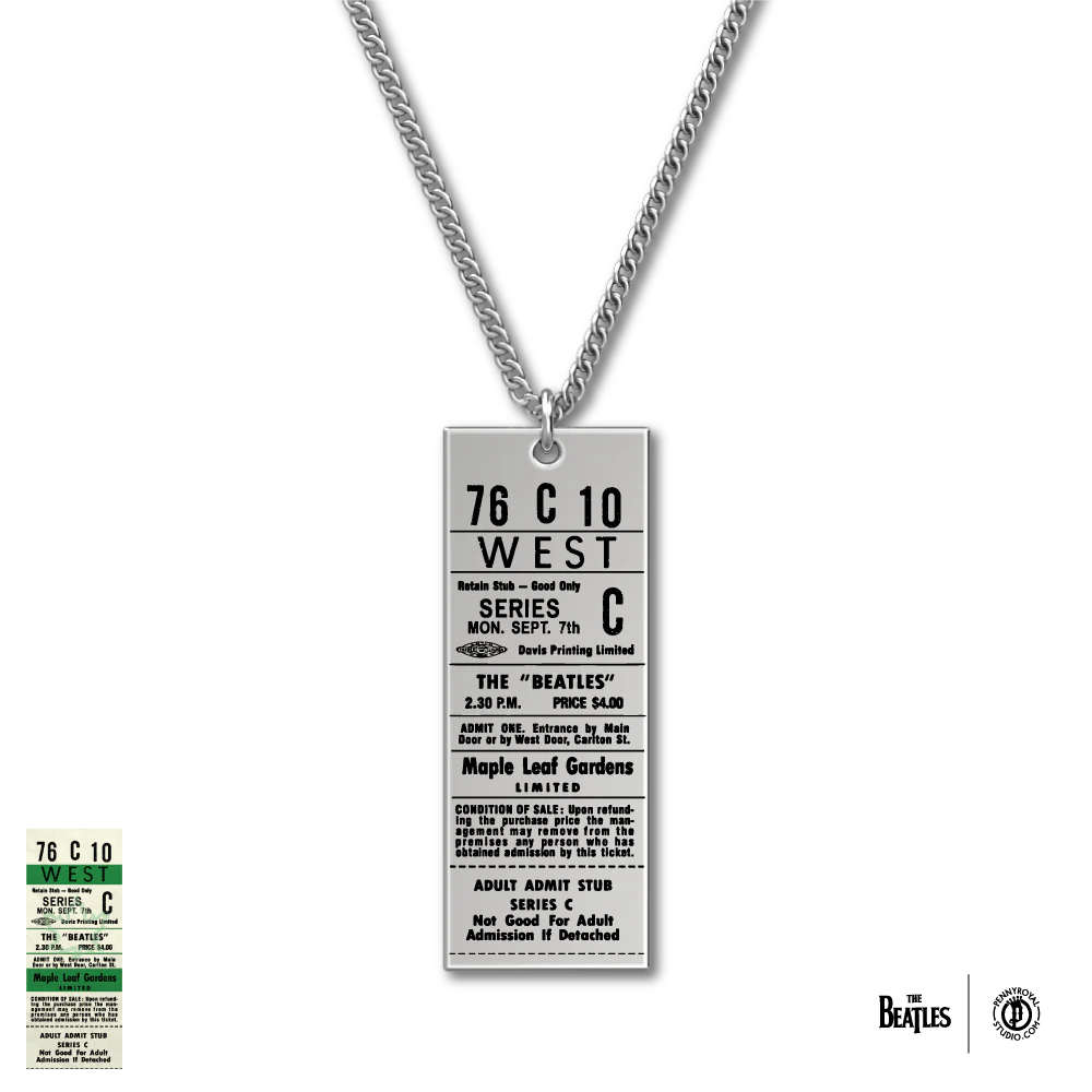 1964 Tour Ticket Necklace 16 - Toronto 9/7/64
