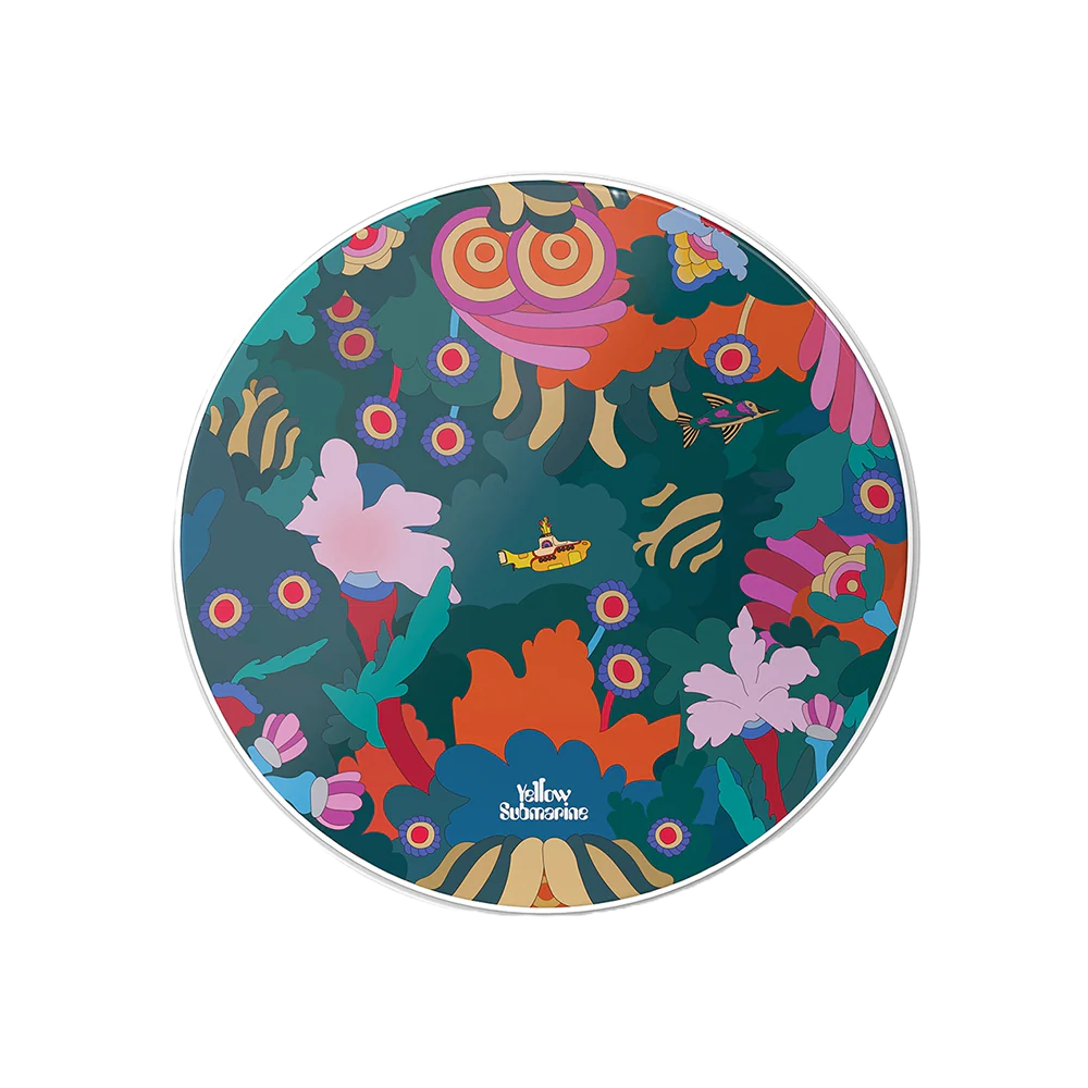 20" Yellow Submarine Resonant Bass Drumheads - Teal