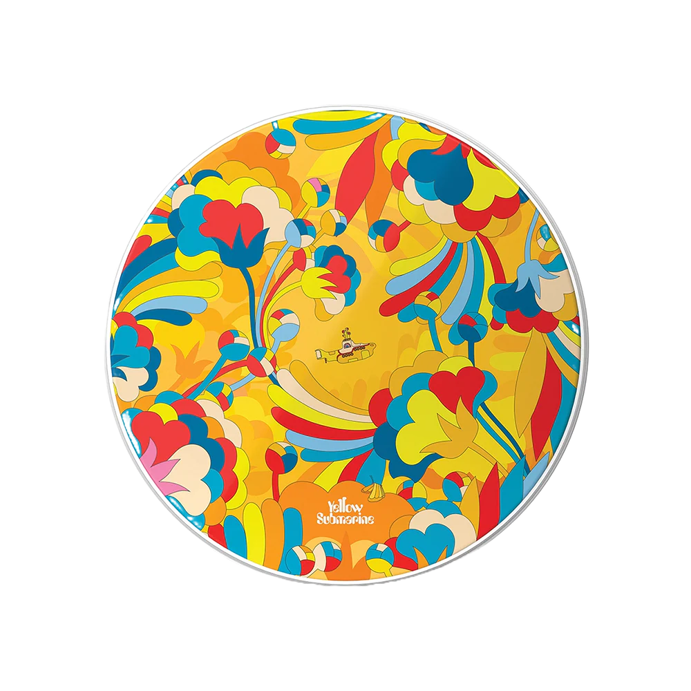 22" Yellow Submarine Resonant Bass Drumheads - Yellow