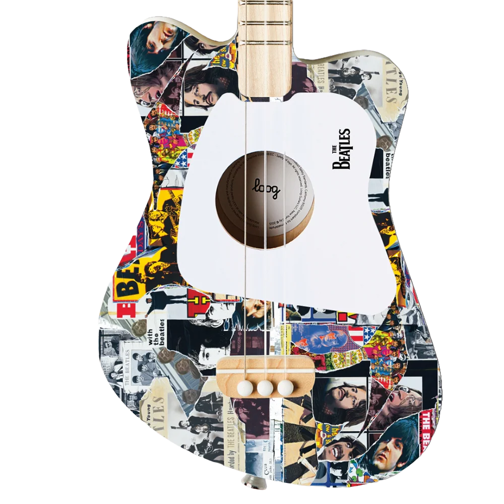 Beatles x Loog Mini Acoustic Guitar - Anthology - Image 2