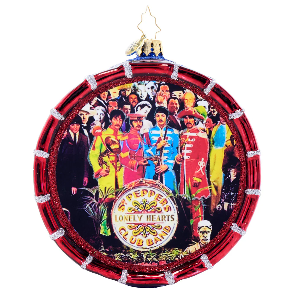 Beatles x Radko Sgt. Pepper's Yuletide Drum Ornament - Image 2