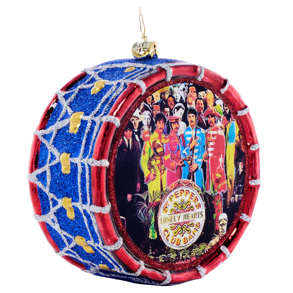 Beatles x Radko Sgt. Pepper's Yuletide Drum Ornament - Image 3