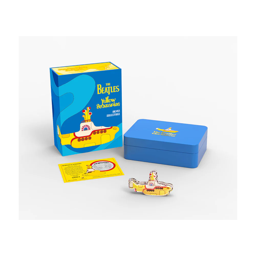 Limited Edition Precious Sounds Yellow Submarine Silver Collectible Coin - Image 3
