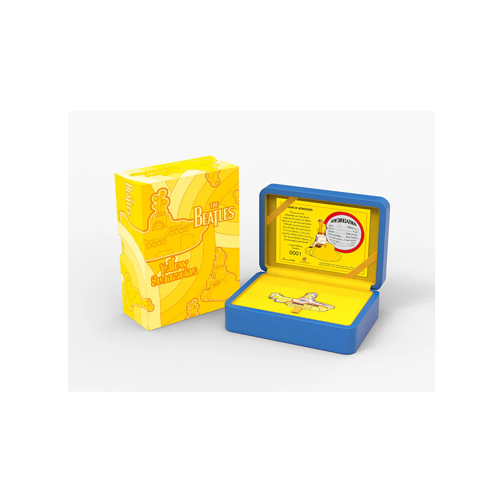 Limited Edition Precious Sounds Yellow Submarine Silver Collectible Coin - Image 4