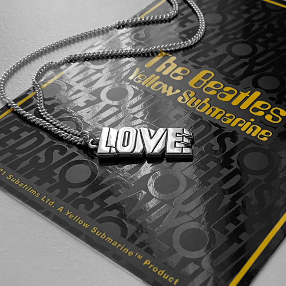 LOVE LOVE LOVE Necklace & Pin Set - Image 5