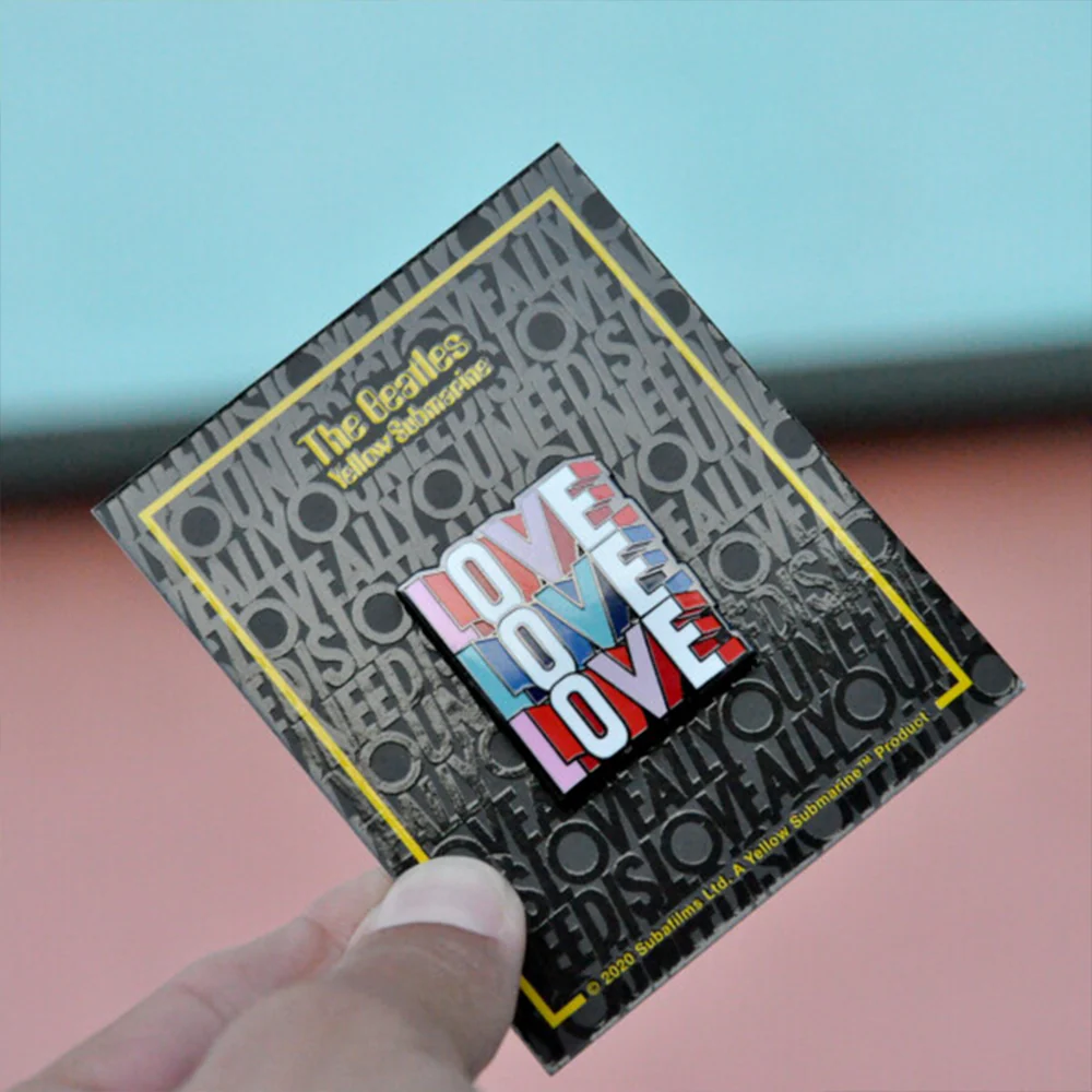 LOVE LOVE LOVE Necklace & Pin Set - Image 6
