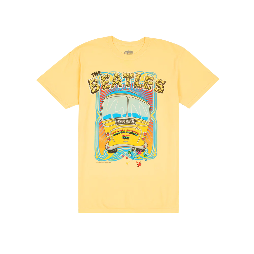 Magical Mystery Tour Bus Yellow T-Shirt