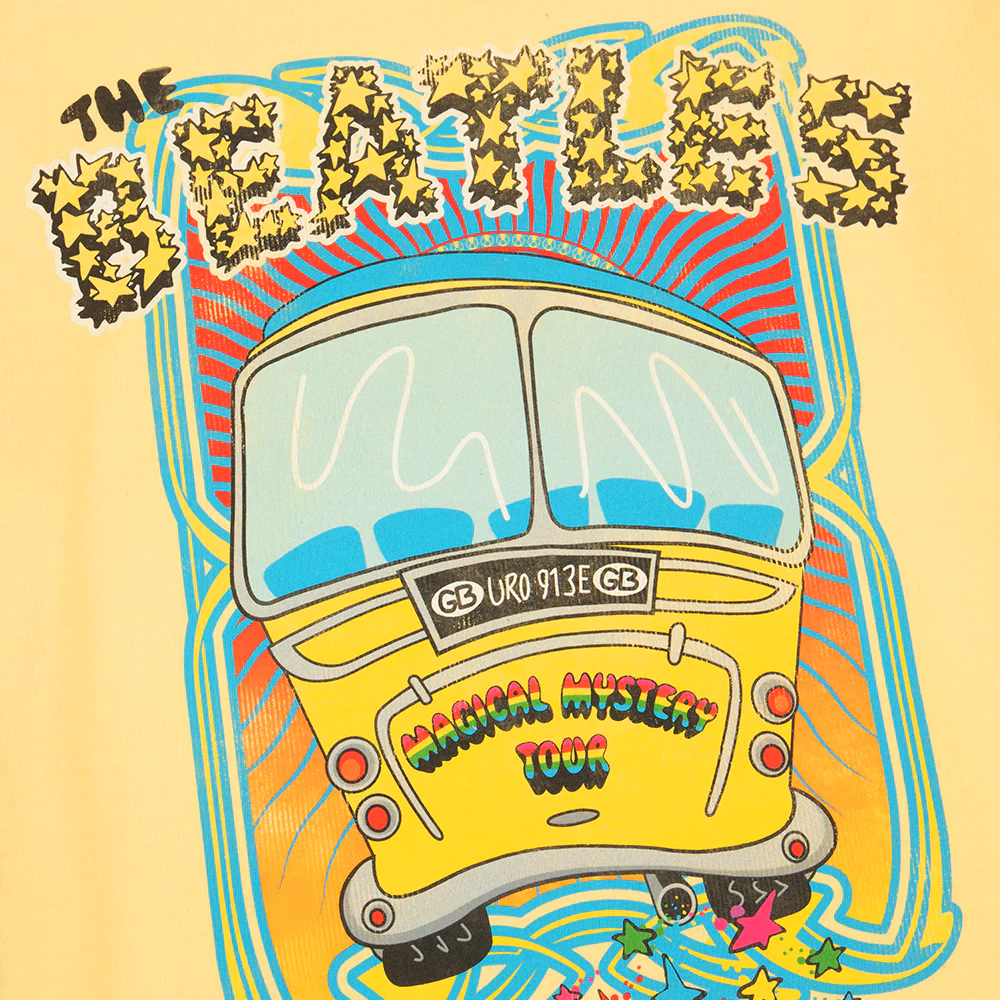 Magical Mystery Tour Bus Yellow T-Shirt - Image 2