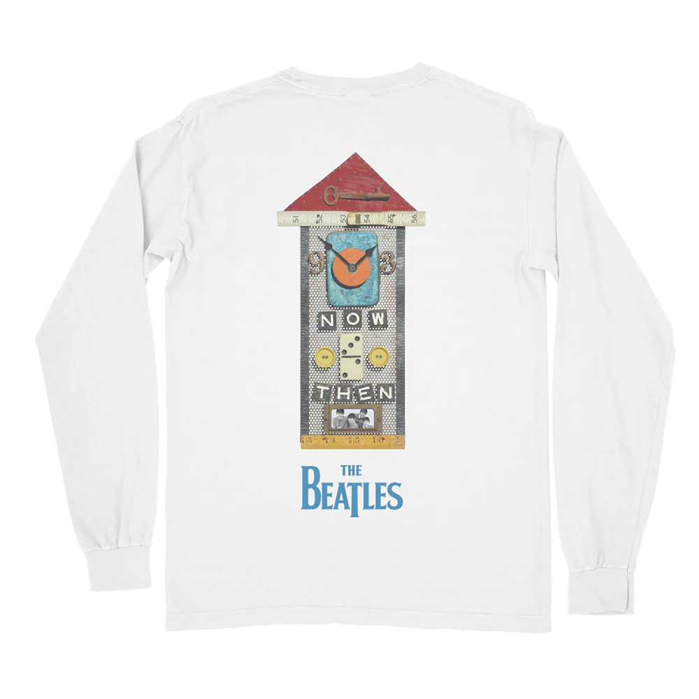 Now and Then Clock White Longsleeve Shirt - Image 2