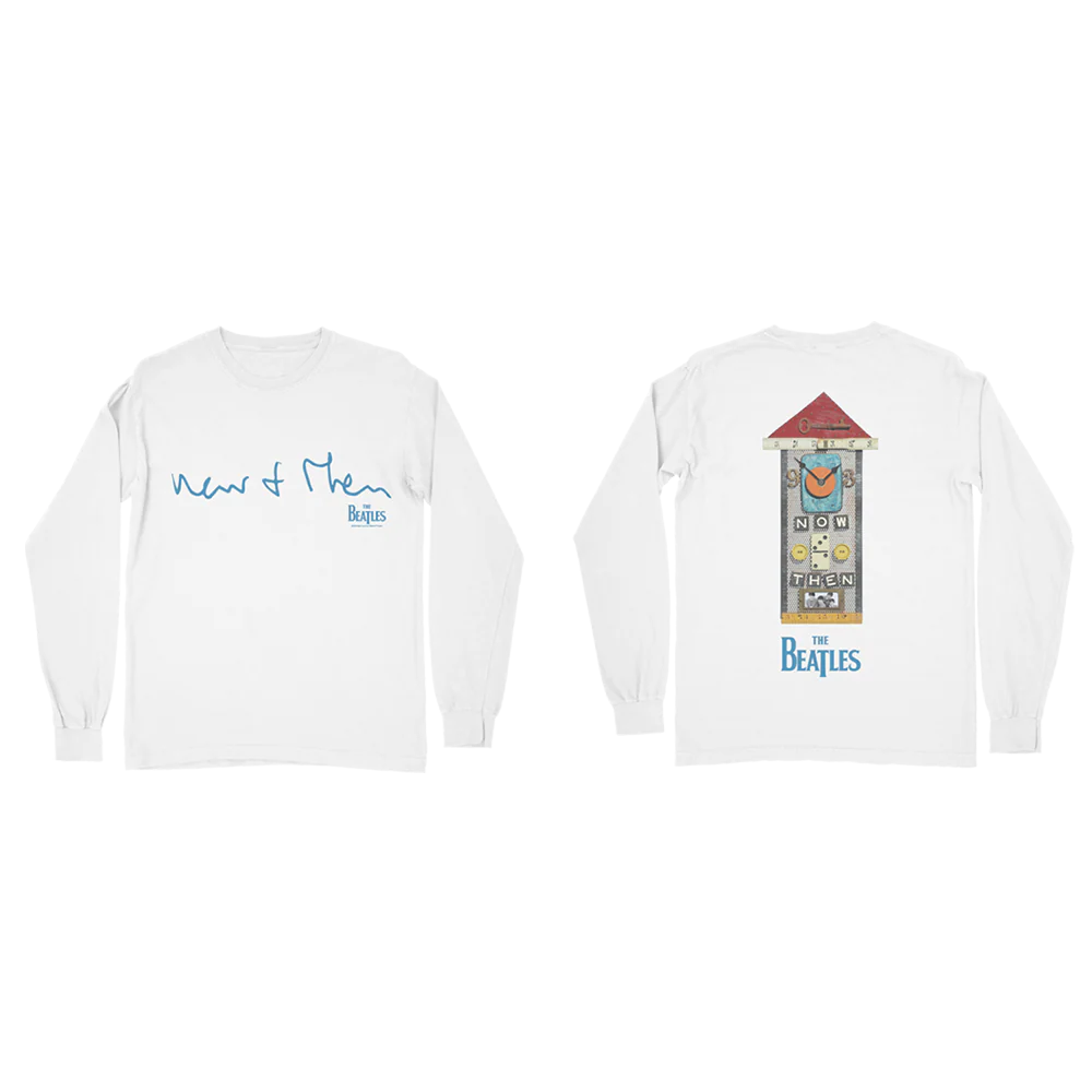 Now and Then Clock White Longsleeve Shirt - Image 3