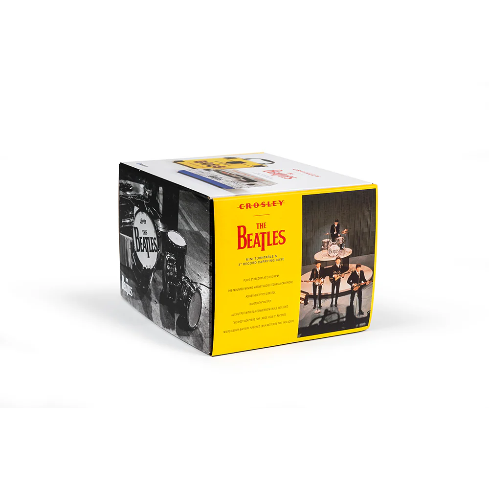 The Beatles x Crosley 3" Bluetooth Turntable Player with Carrying Case - Image 10