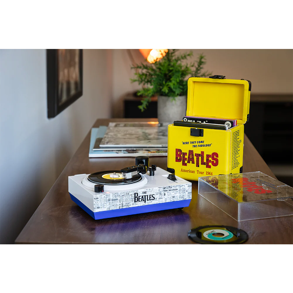 The Beatles x Crosley 3" Bluetooth Turntable Player with Carrying Case - Image 13