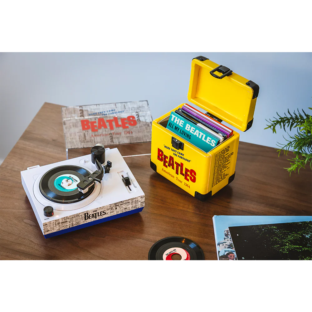The Beatles x Crosley 3" Bluetooth Turntable Player with Carrying Case - Image 14
