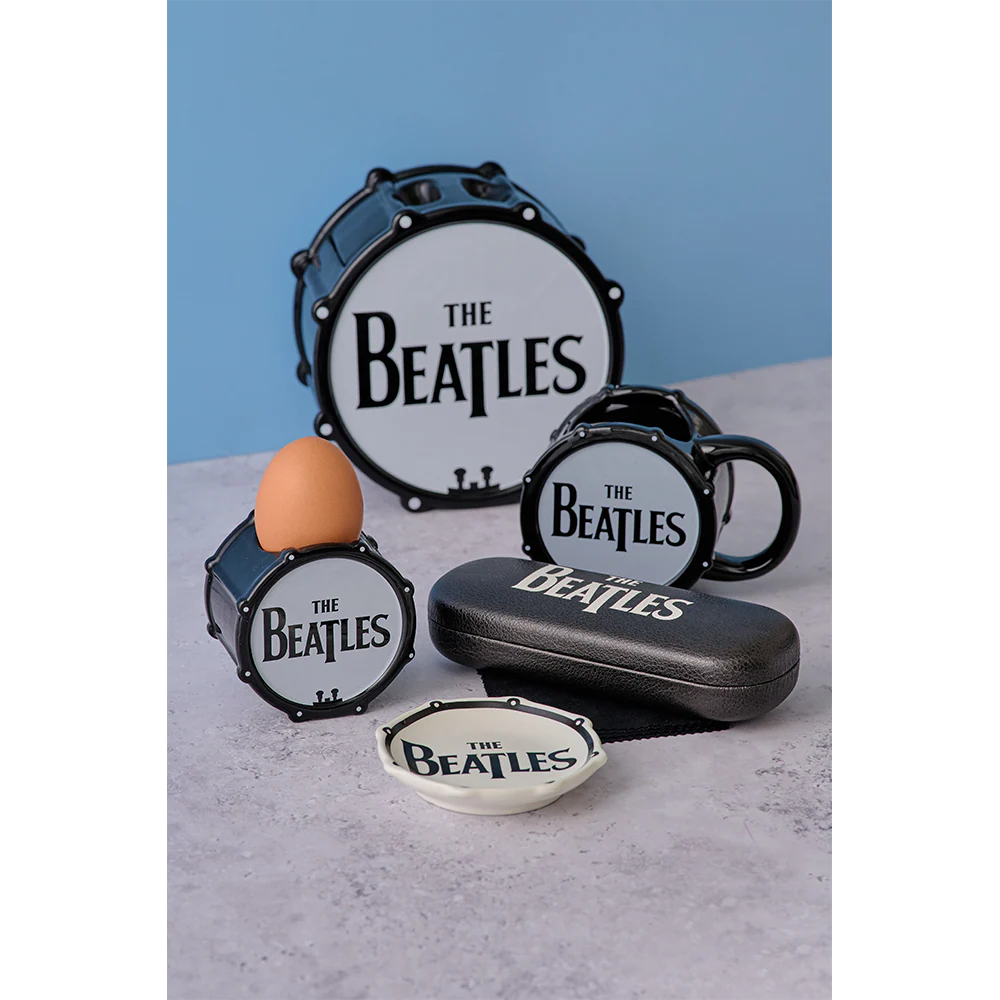 The Beatles x Half Moon Bay Black Drum Mug - Image 3
