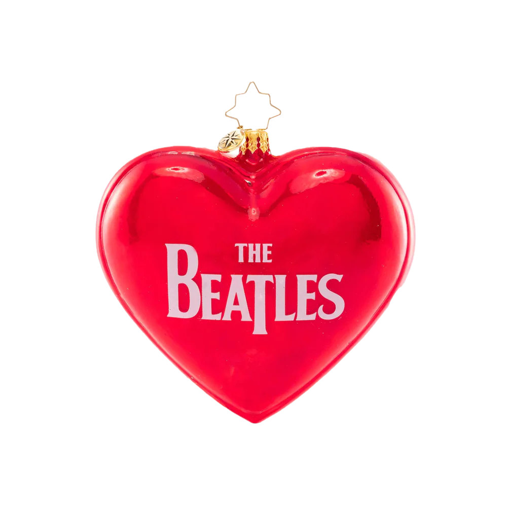 The Beatles x Radko Heart We're with the Band Ornament