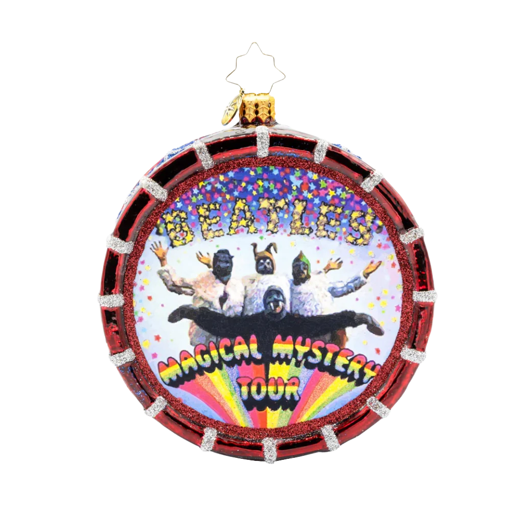 The Beatles x Radko Magical Mystery Tour Drum Ornament