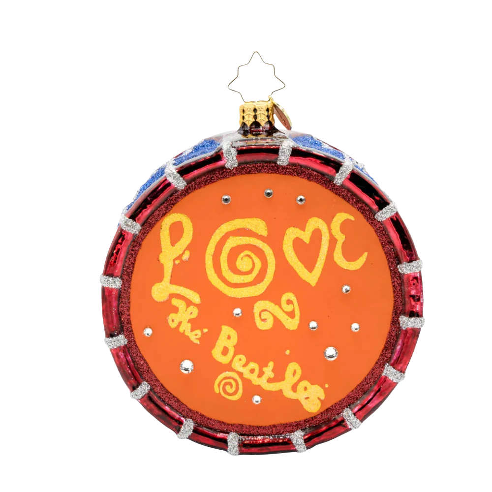 The Beatles x Radko Magical Mystery Tour Drum Ornament - Image 2