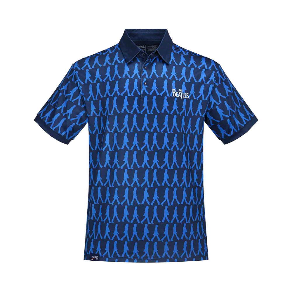 The Beatles Abbey Road Blue Dry-Fit Polo