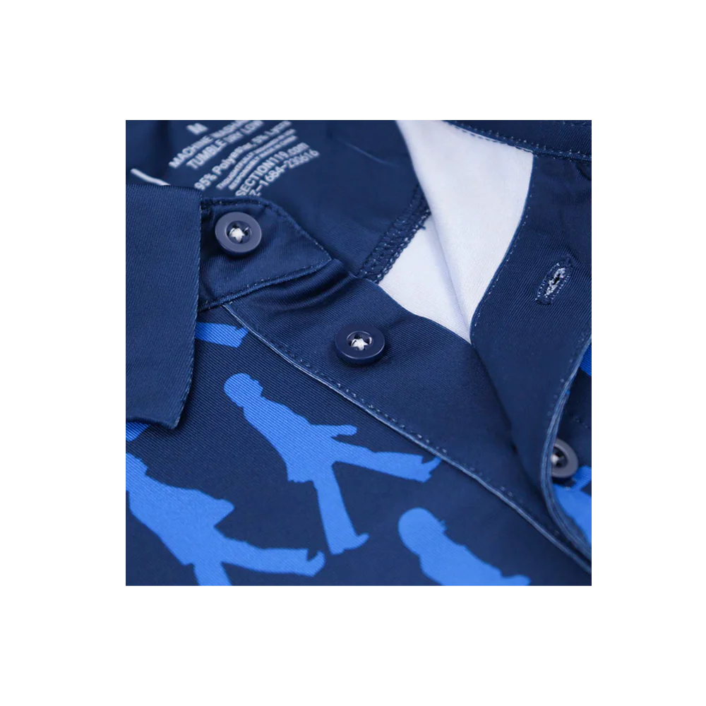 The Beatles Abbey Road Blue Dry-Fit Polo - Image 4