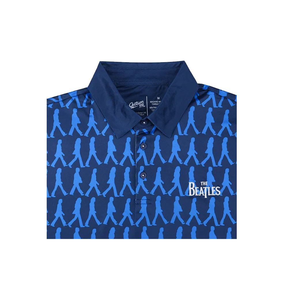 The Beatles Abbey Road Blue Dry-Fit Polo - Image 6