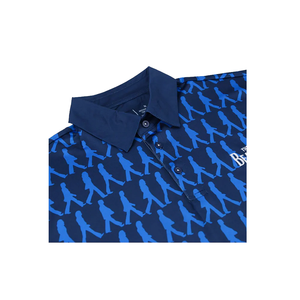 The Beatles Abbey Road Blue Dry-Fit Polo - Image 7