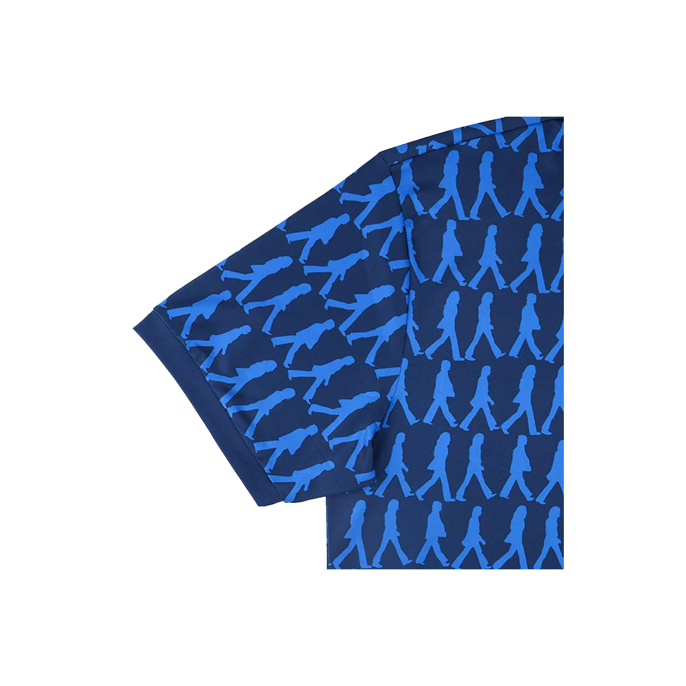 The Beatles Abbey Road Blue Dry-Fit Polo - Image 9