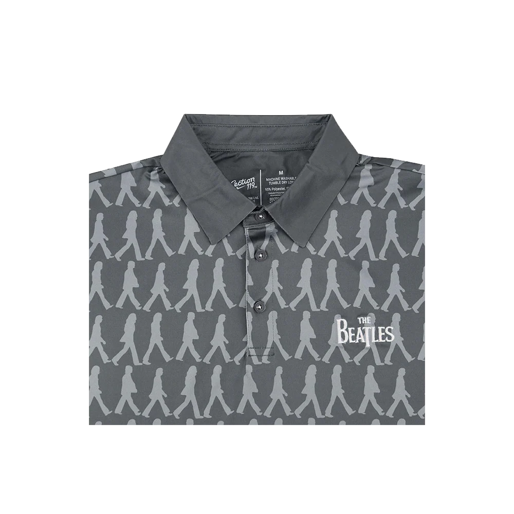 The Beatles Abbey Road Grey Dry-Fit Polo - Image 3
